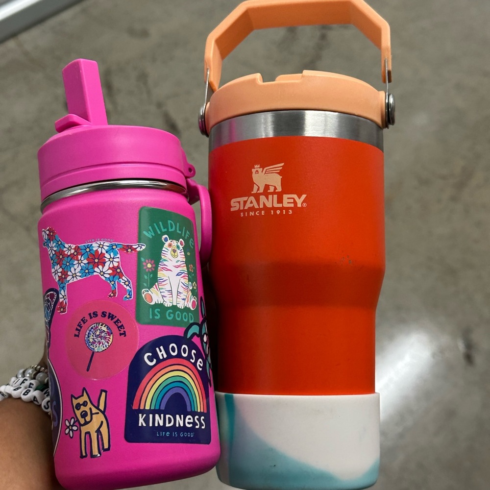 Stanley Orange and Pink Tumblers